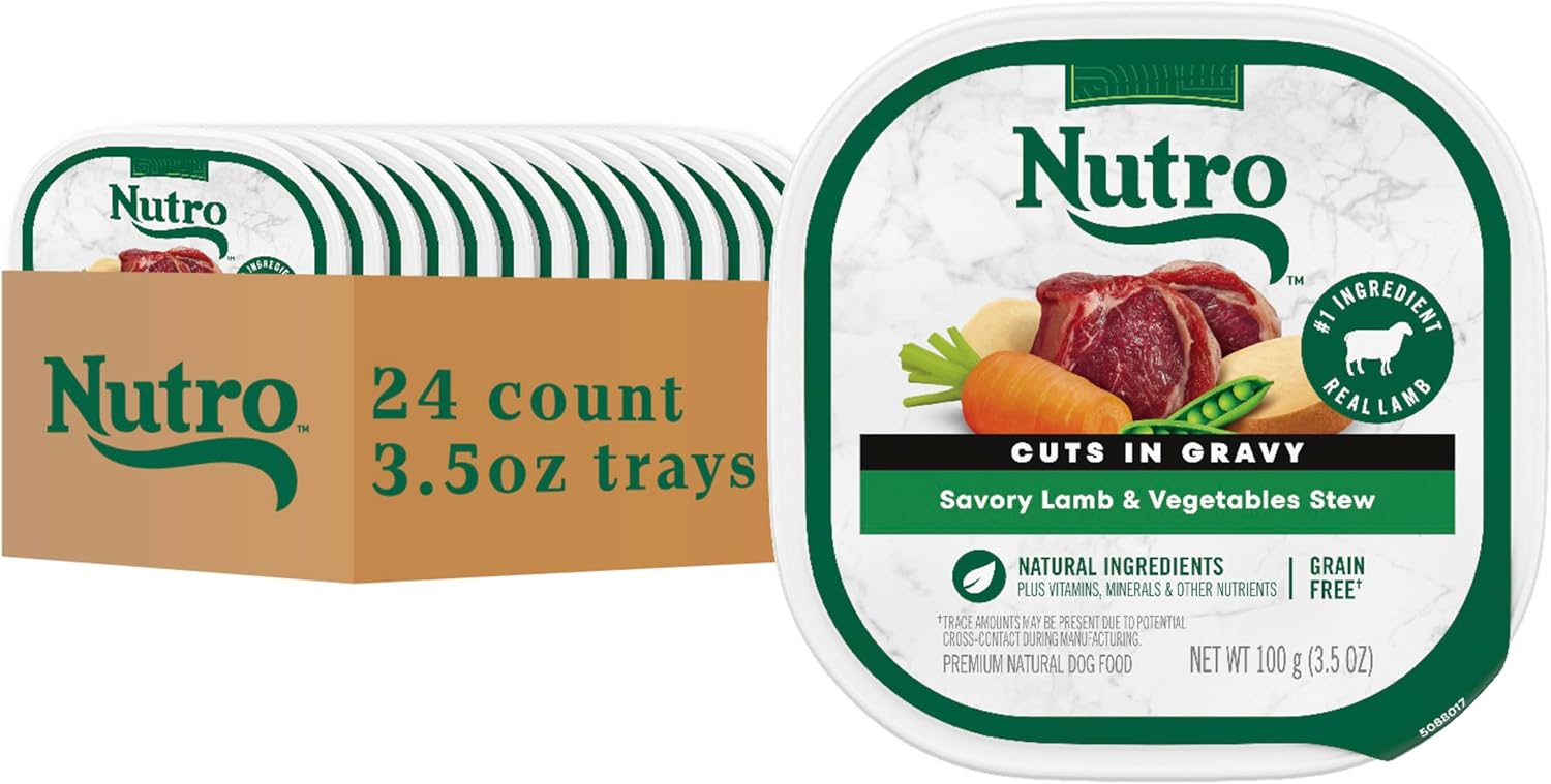 Nutro Adult Natural Grain Free Wet Dog Food with Lamb & Veggies