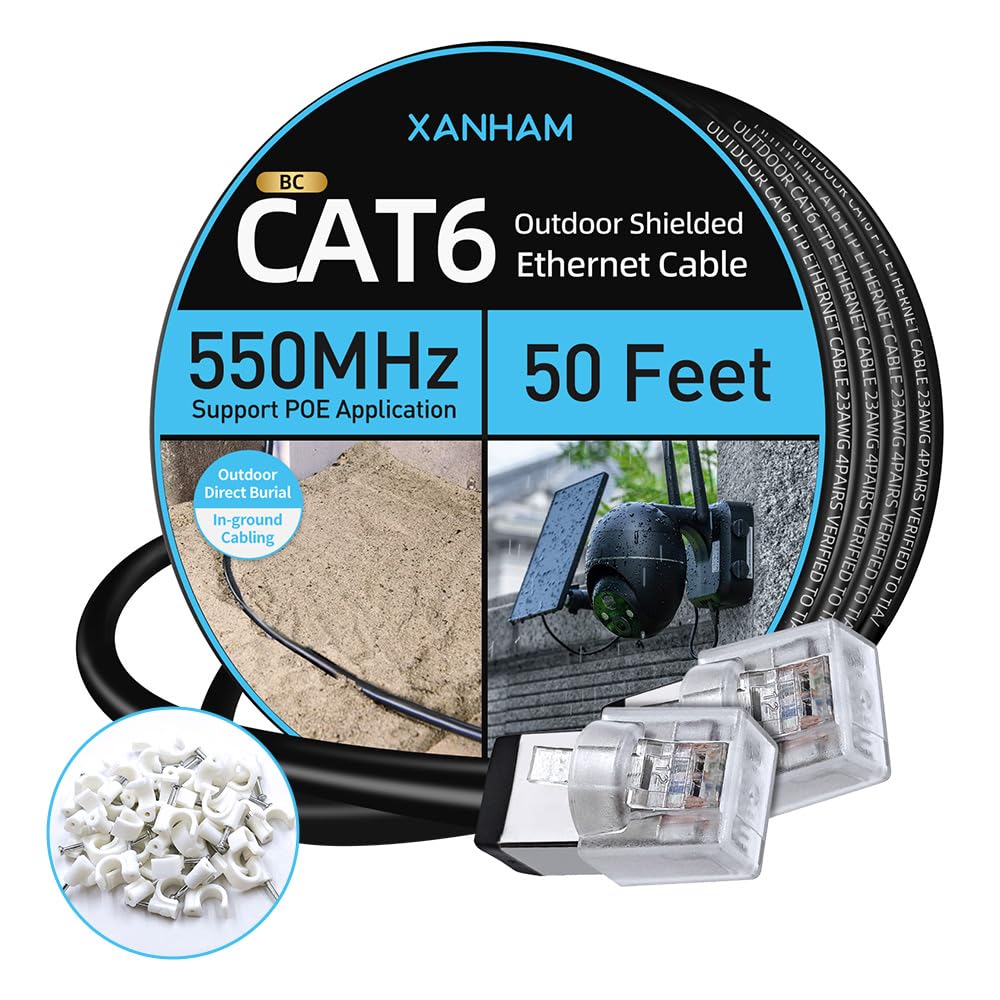 Cat6 Shielded Outdoor Ethernet Cable for Reliable Internet Use