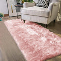 Latepis Pink Rugs for Bedroom Girls - Soft Fluffy Runner 2x6