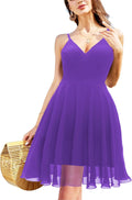 Ellames Women's Summer Spaghetti Strap V Neck Midi Dress - Flowy Fit