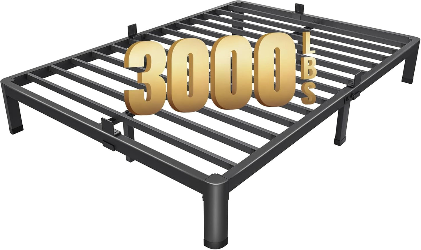 MAF 7 Inch Full Size Metal Platform Bed Frame for Heavy Duty Use