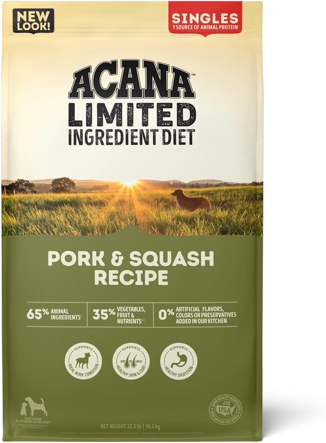 ACANA Singles Limited Ingredient High Protein Dog Food 22.5lb