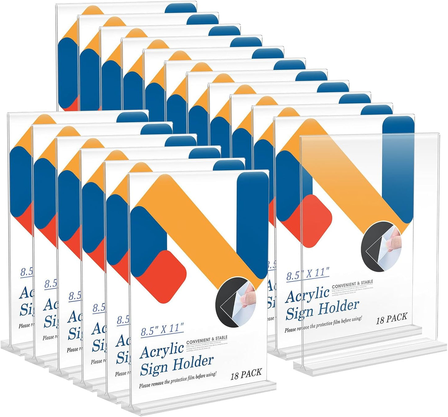 Acrylic Sign Holder 8.5 x 11 for Restaurant and Office Display