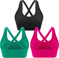 RUNNING GIRL High Support Sports Bra for Women with Criss-Cross Back
