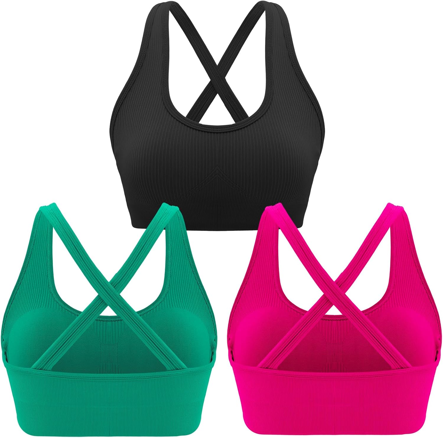 RUNNING GIRL High Support Sports Bra for Women with Criss-Cross Back