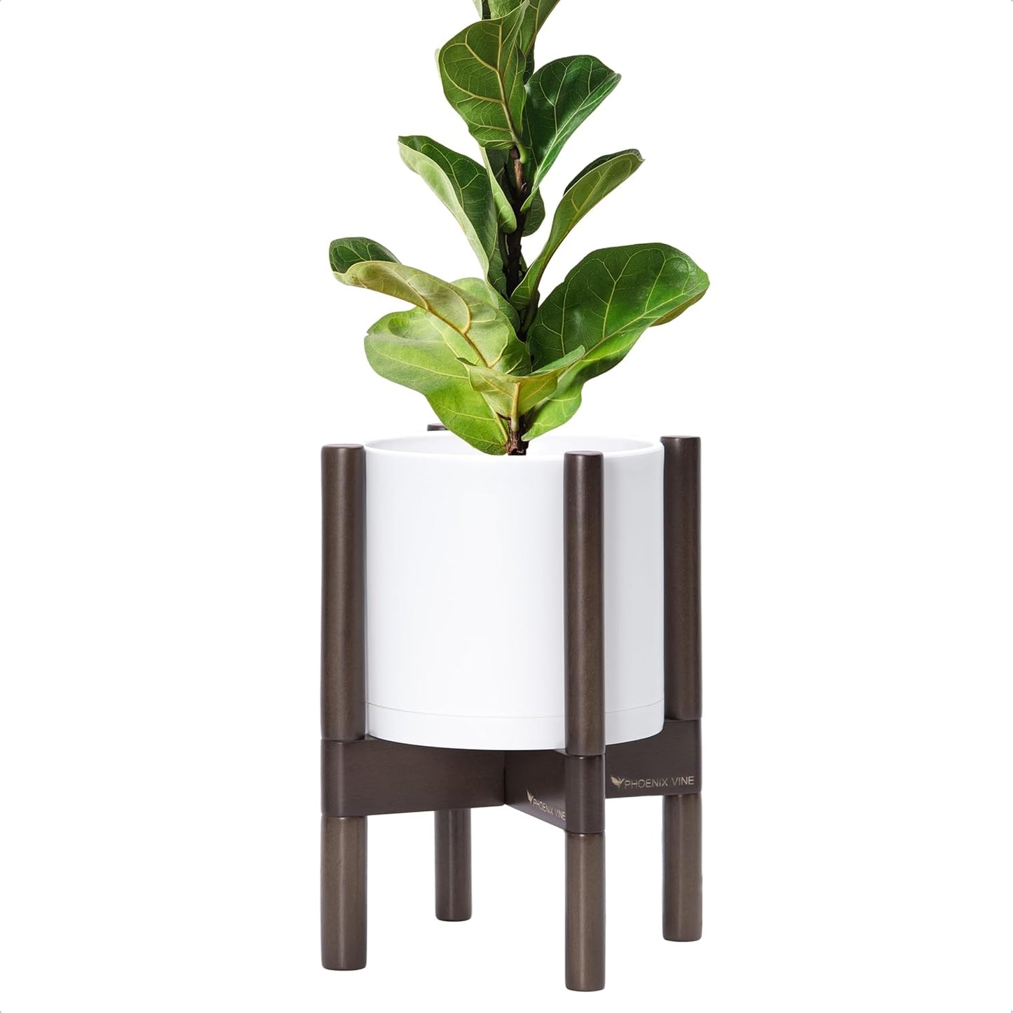 D'vine Dev Planter Pot with Stand - Stylish 8 Inch Flower Pot