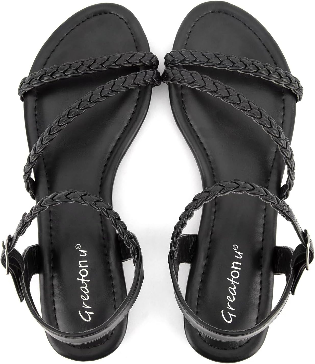 Greatonu Womens Flat Sandals for Summer Stylish Comfort