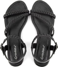 Greatonu Womens Flat Sandals Slip On Summer Gladiator Open