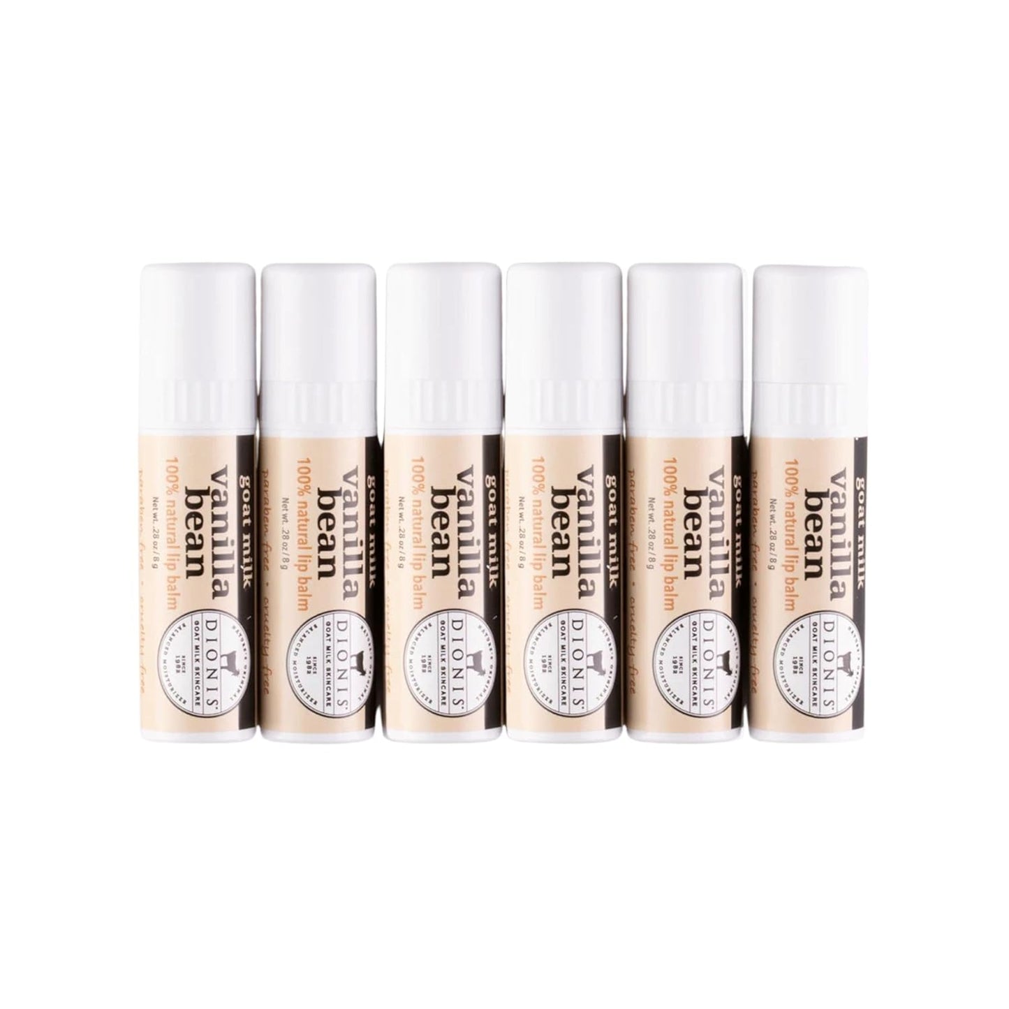 Dionis Goat Milk Skincare Lip Balm Set of 6 for Moisture