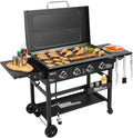 4 Burner Propane Gas Griddle 35-in - Spacious 766 sq. in. Flat Top