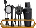 Premium 12-Piece Cocktail Shaker Set with Bamboo Stand - URBAN VII