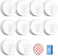 Smoke Detector 10 Pack Photoelectric Alarm - 10 Year Protection