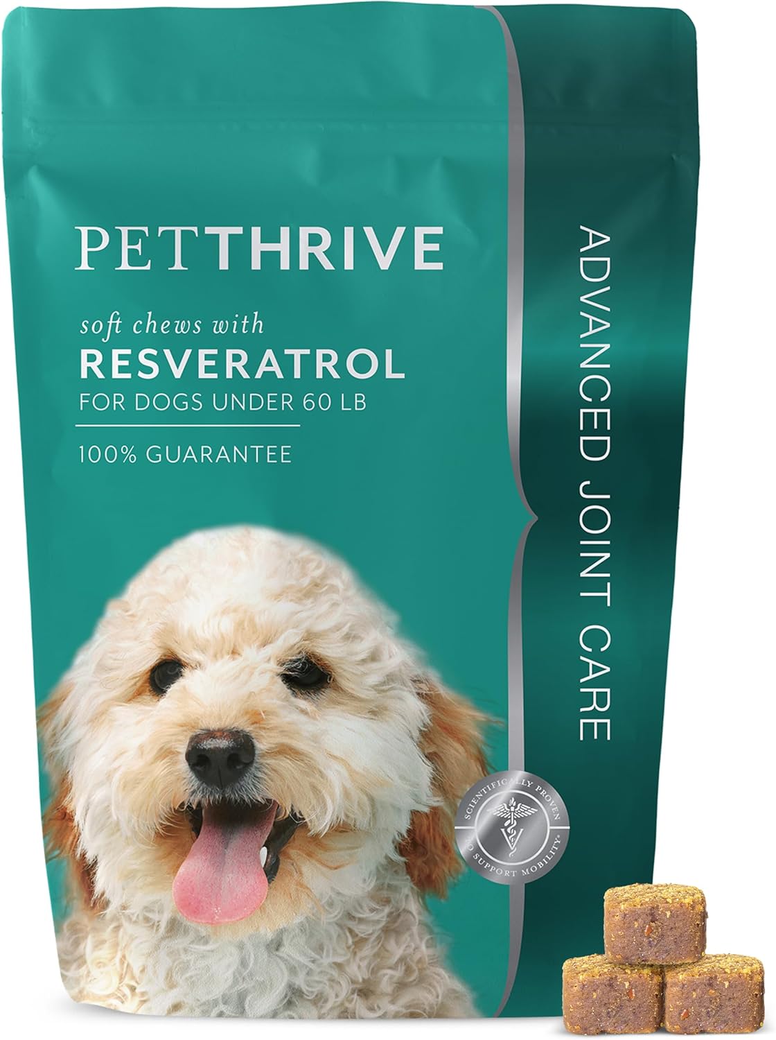 Dog Hip and Joint Support Supplement Soft Chews for Small Breeds