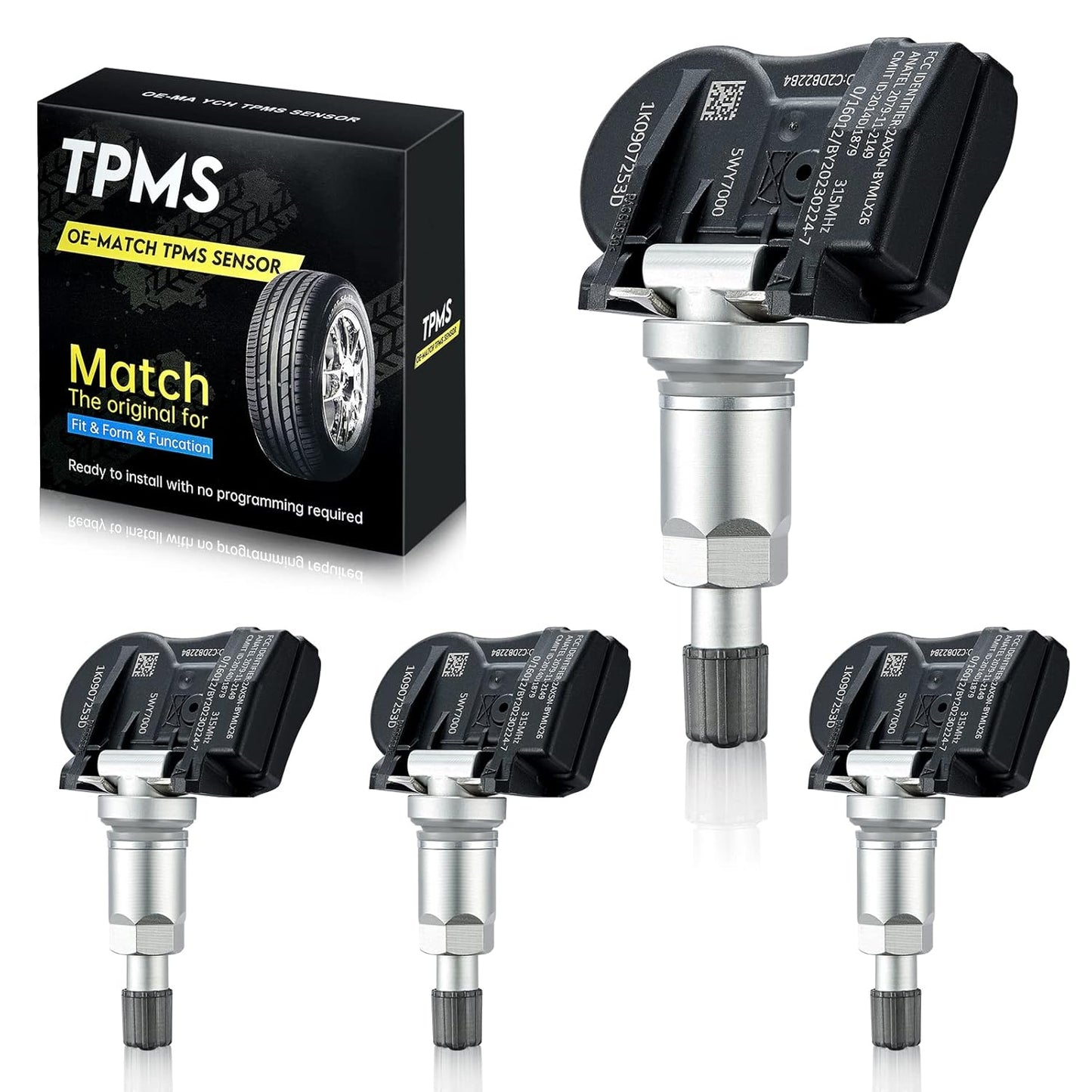 BDFHYK 315MHz TPMS Tire Pressure Sensor for Audi VW Models