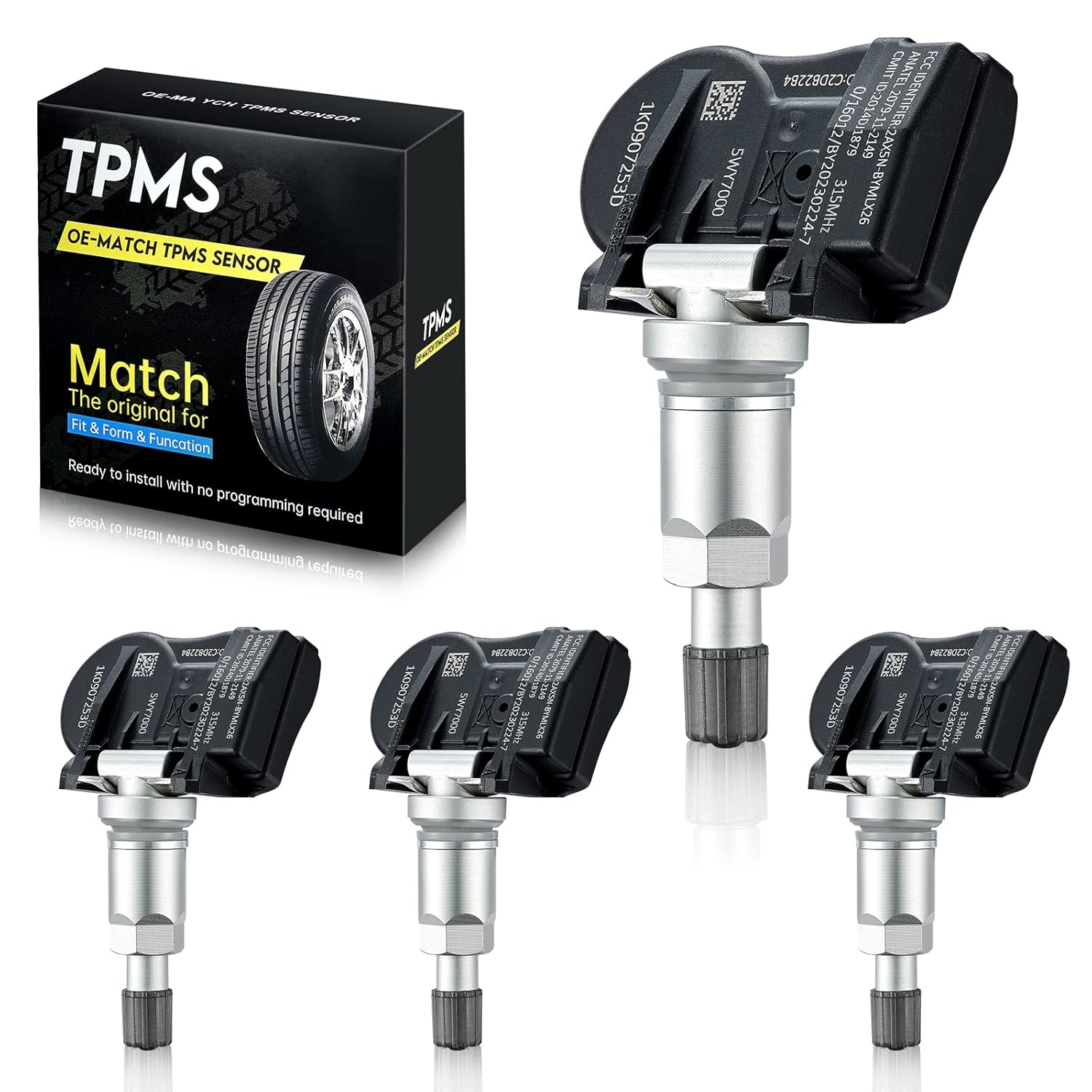 BDFHYK 315MHz TPMS Tire Pressure Sensor for Audi VW Models