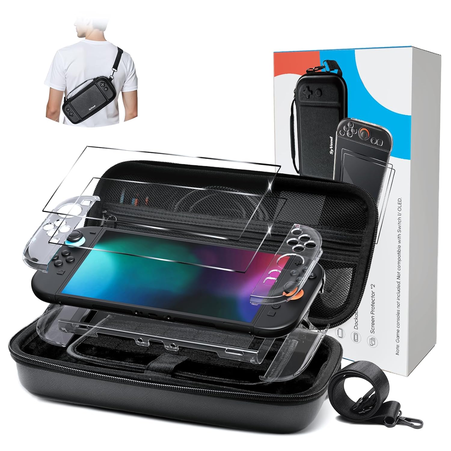 SyVend Switch 2 Carrying Case - Large Capacity & Protection