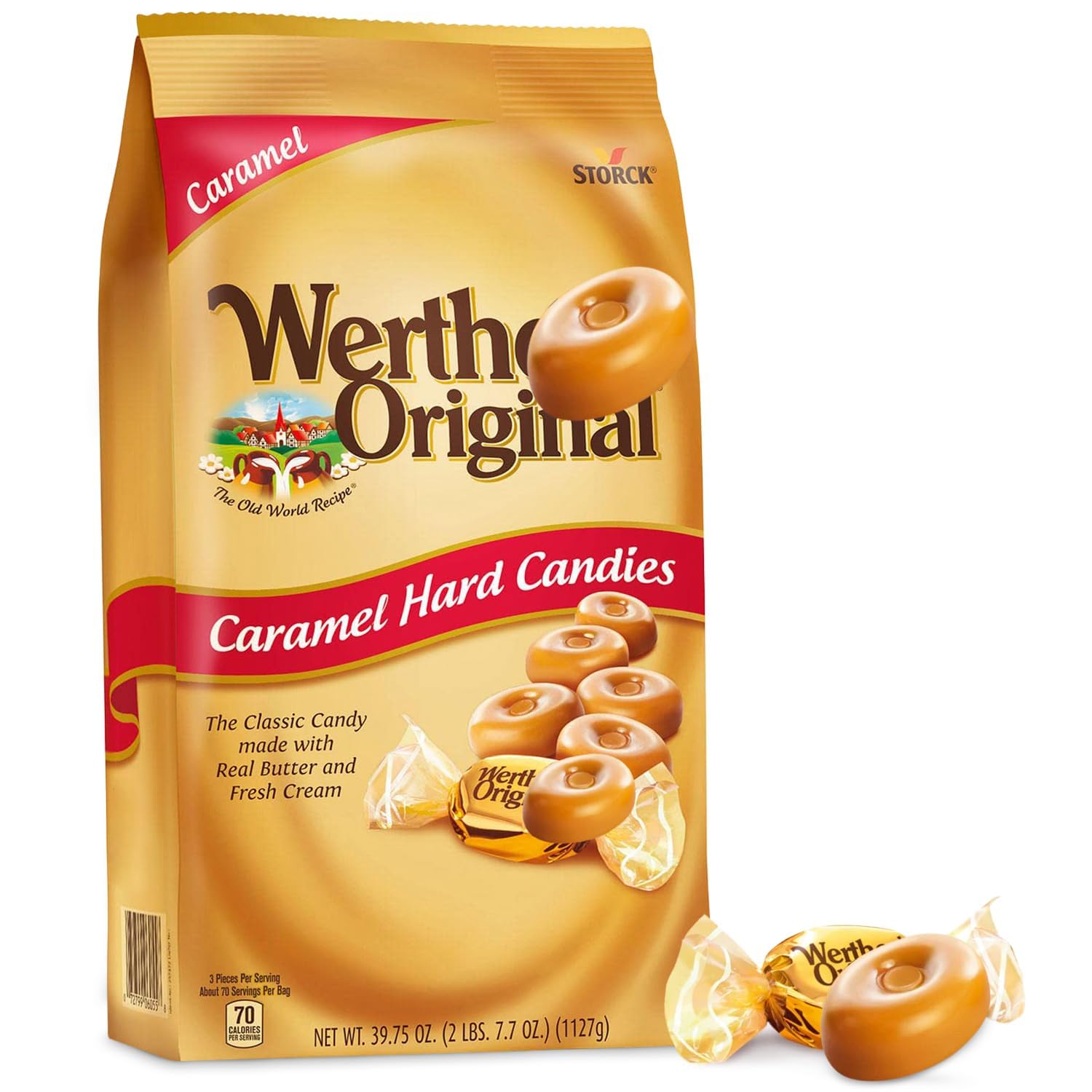 Original Caramel Hard Candy Bulk Pack for Sharing and Gifting