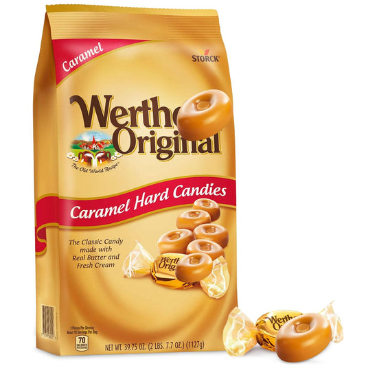 Original Caramel Hard Candy Bulk Pack for Sharing and Gifting