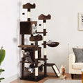 Tall Cat Tree 75 in Multi-Level Cat Tower - Stable Play & Rest