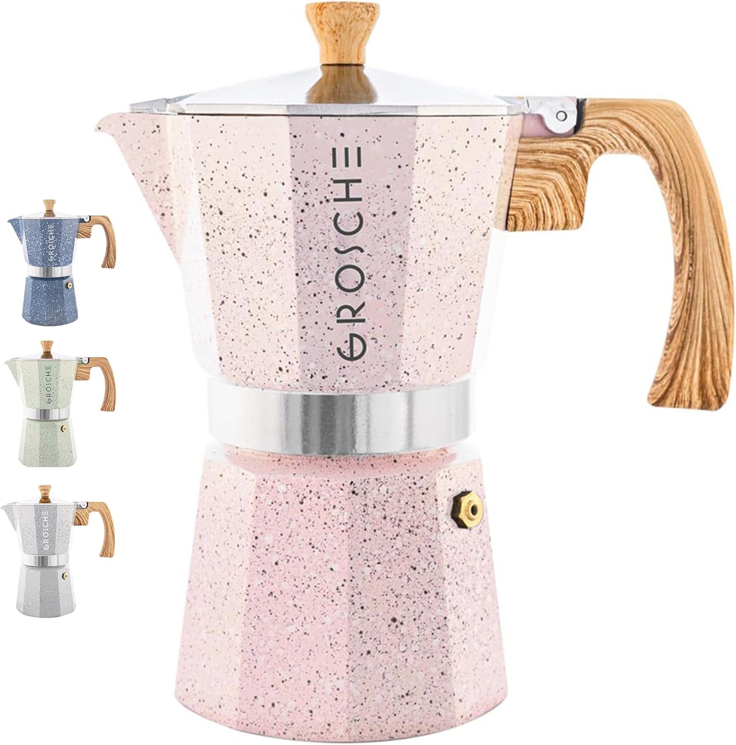 GROSCHE Milano Moka Pot: 9 Cup Stovetop Espresso Maker