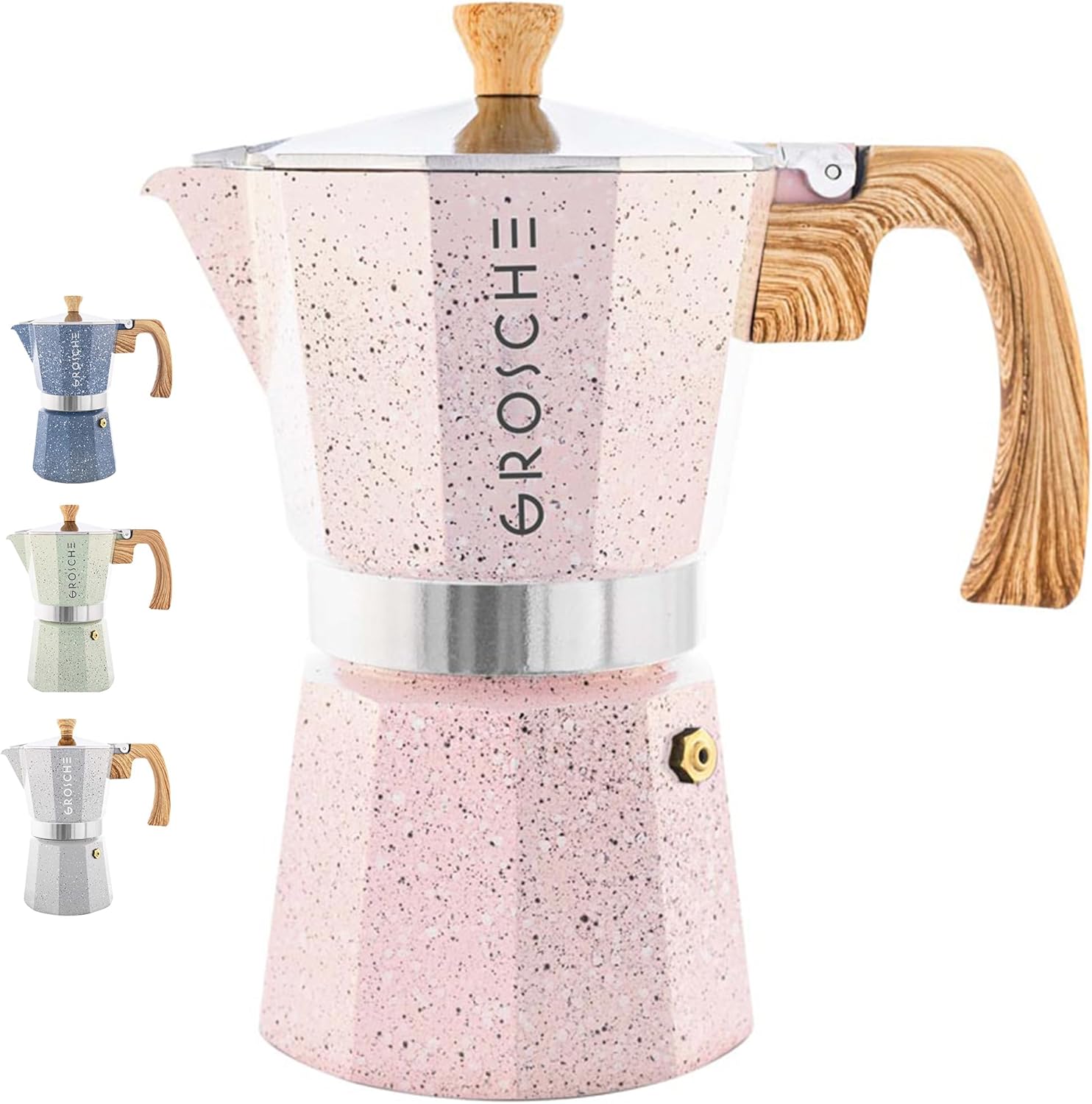 GROSCHE Milano Moka Pot: 9 Cup Stovetop Espresso Maker