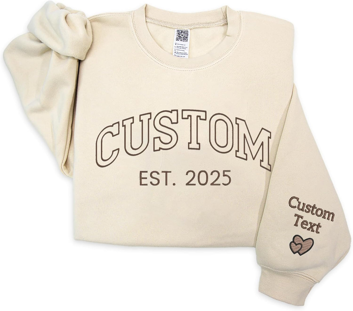 Personalized Custom Embroidered Sweatshirt by NAZENTI