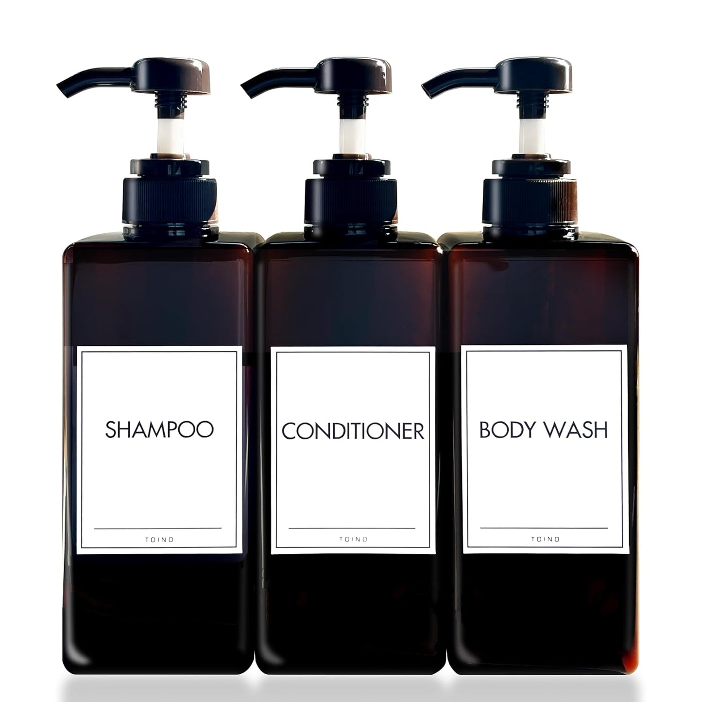 3-Pack 21oz Refillable Dispensers for Shower