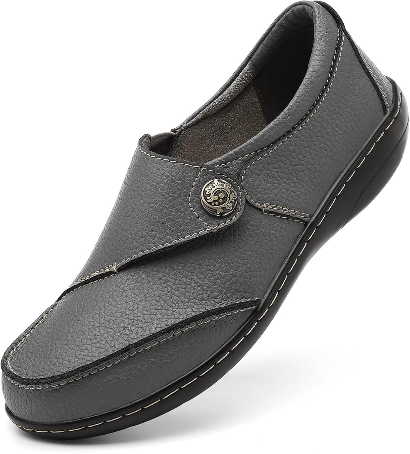 TERRIKAT Women's Classic Casual Leather Loafers for Comfort