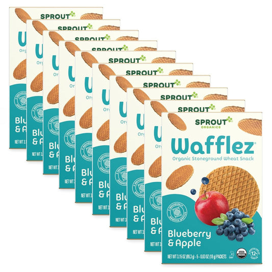 Sprout Organic Toddler Snacks CoComelon Blueberry Apple Wafflez