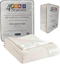 Thermee Micro Flannel Full/Queen Blanket - Lightweight Year-Round