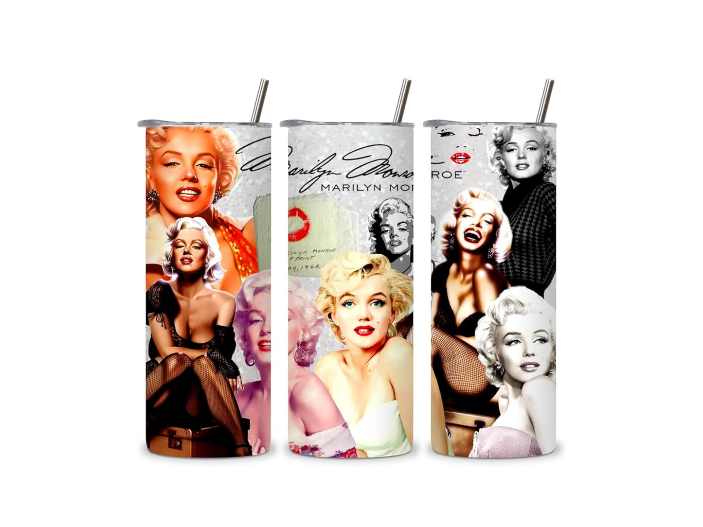 Collage Marilyn 20 oz Skinny Tumbler for Stylish Sips