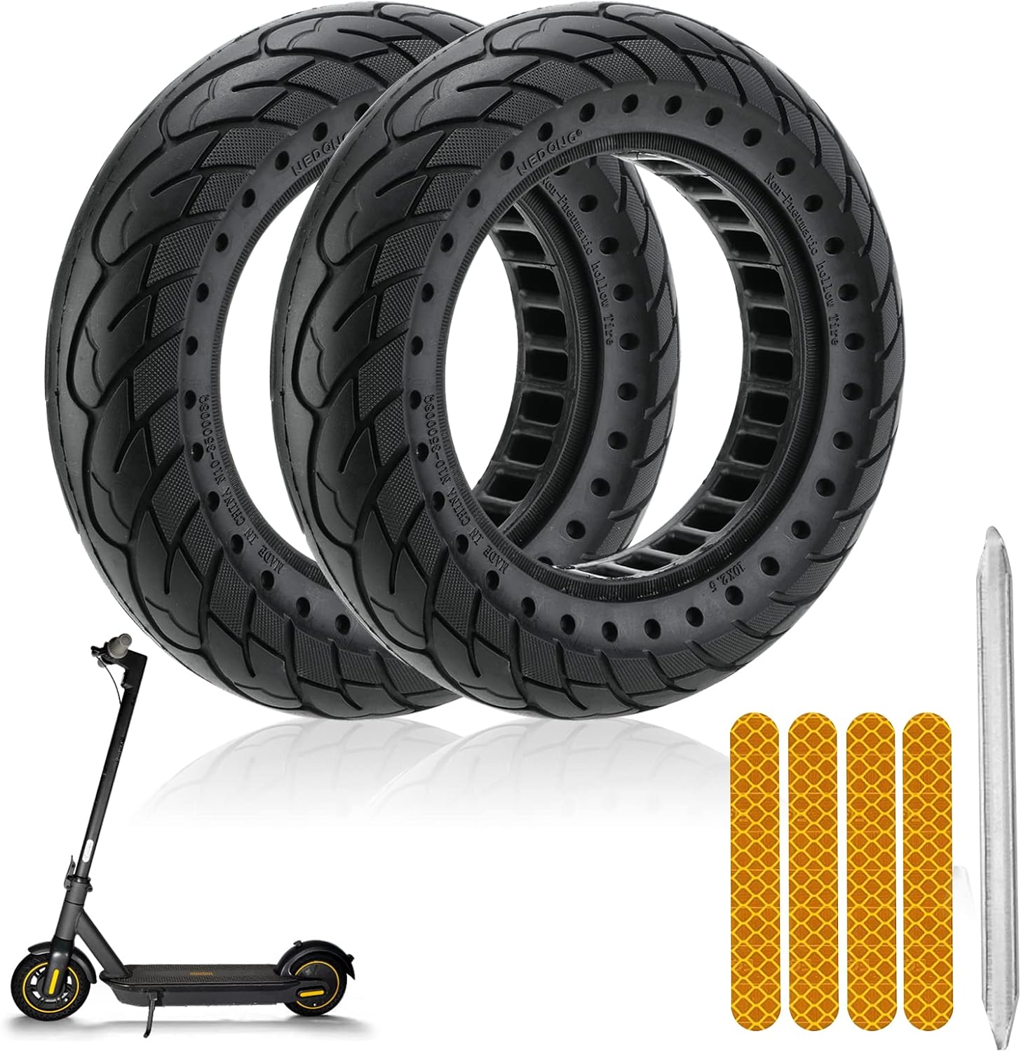Solid Rubber Tire 10x2.5 Inch for Ninebot Segway MAX G30