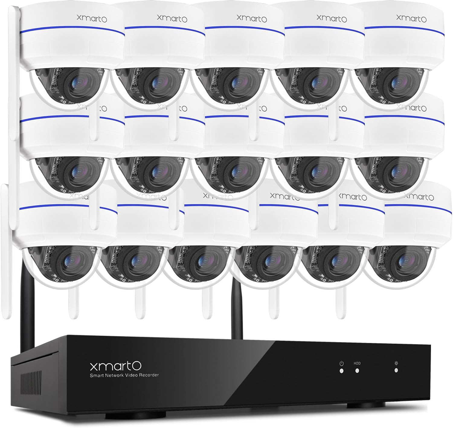 16CH 2K HD Dome Camera System with AI Tracking