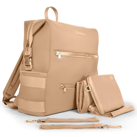 BUNSO Neoprene Diaper Bag: Stylish Minimalist Backpack