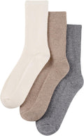 MELUSA Wool Cashmere Socks for Women - Soft Warm Crew Socks
