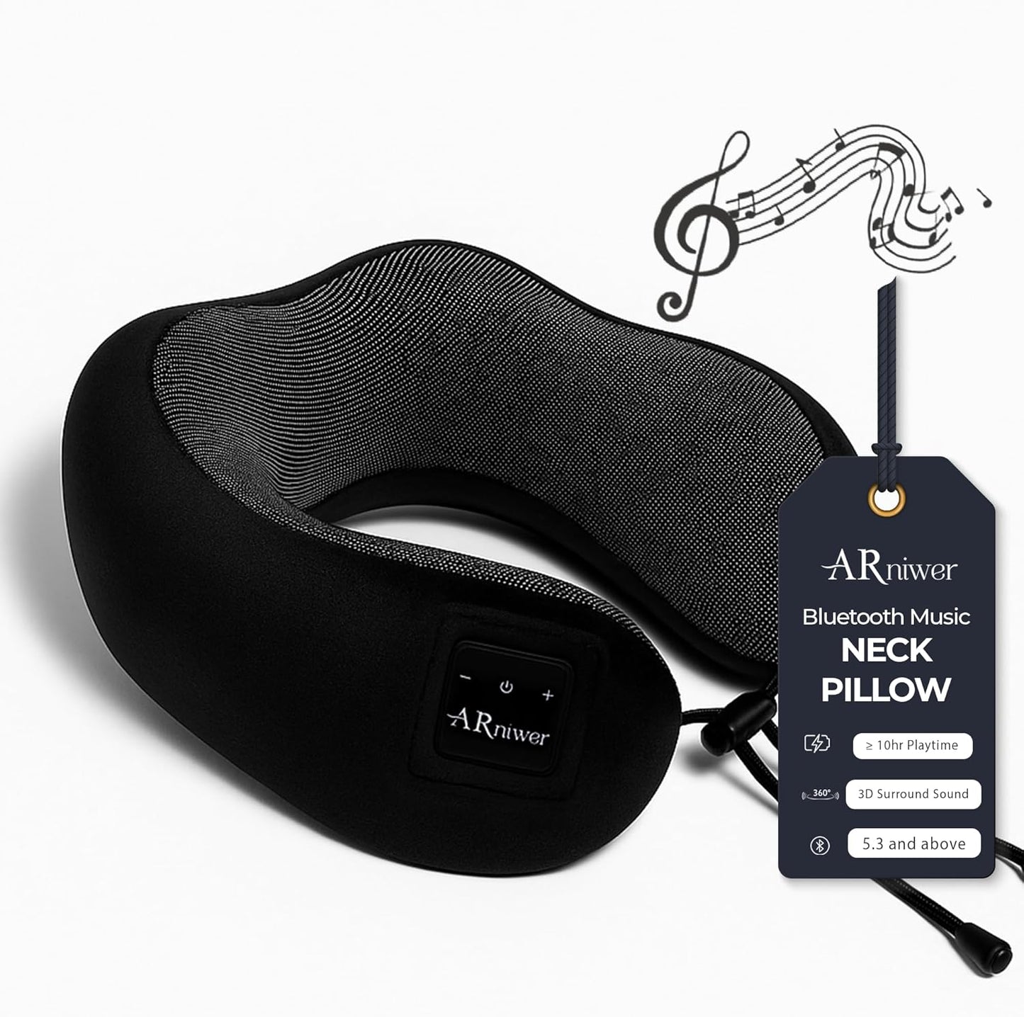 Bluetooth Music Neck Pillow for Travel, Office, and Outdoor Use
