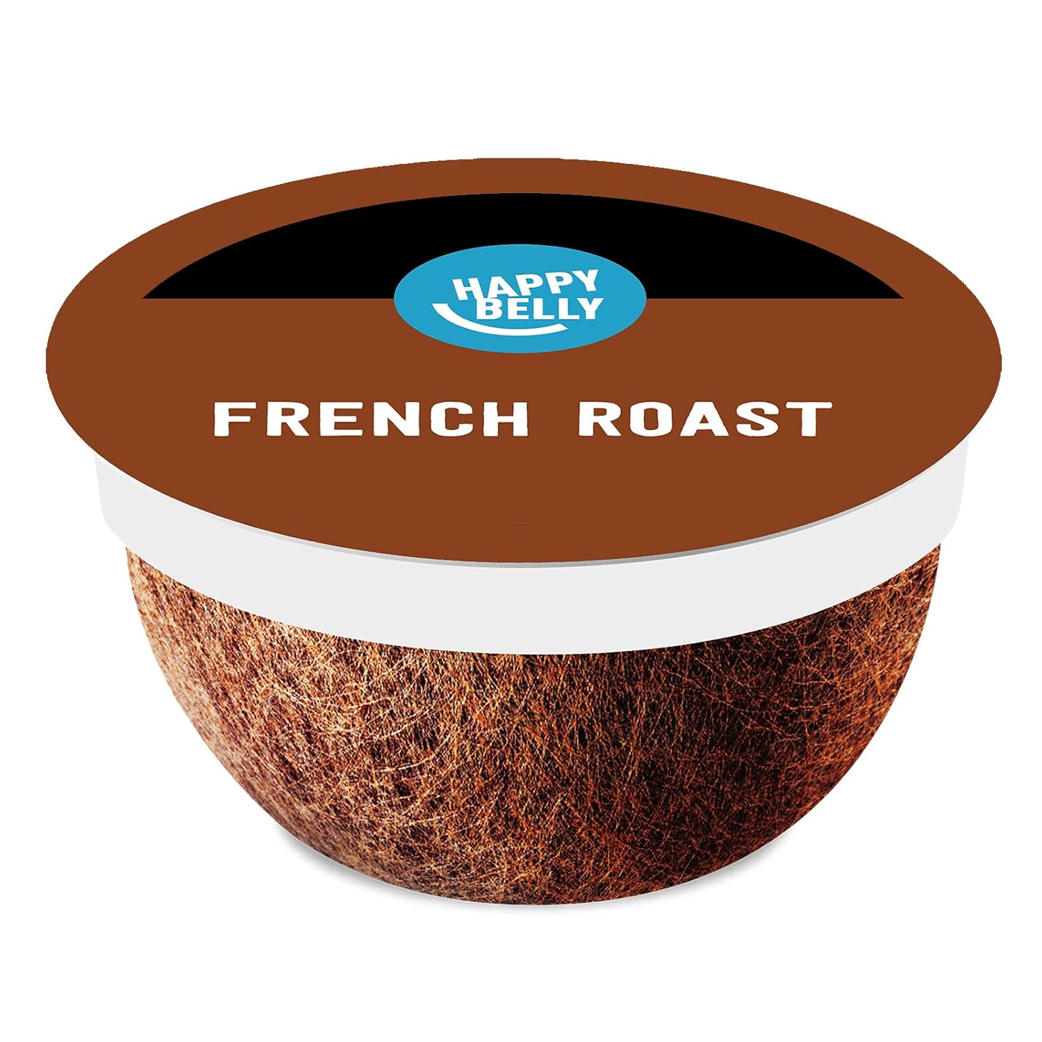 Happy Belly French Roast Compostable Coffee Pods for K-Cup Brewers