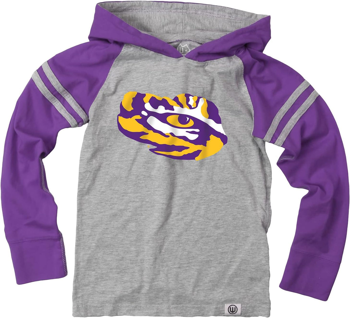 Wes and Willy Youth Boys College Long Sleeve Hooded T-Shirt