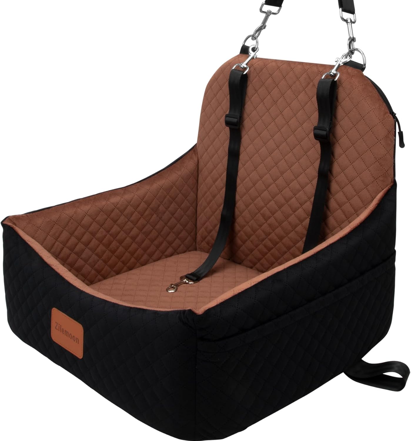 Zilemoon Pet Car Booster Seat - Safe Travel for Small Dogs