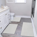 Diatomaceous earth bath mat 3 Piece Set Grey - Super Absorbent Quick