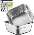 yeesport Stainless Steel 2-in-1 Dish Tub & Colander
