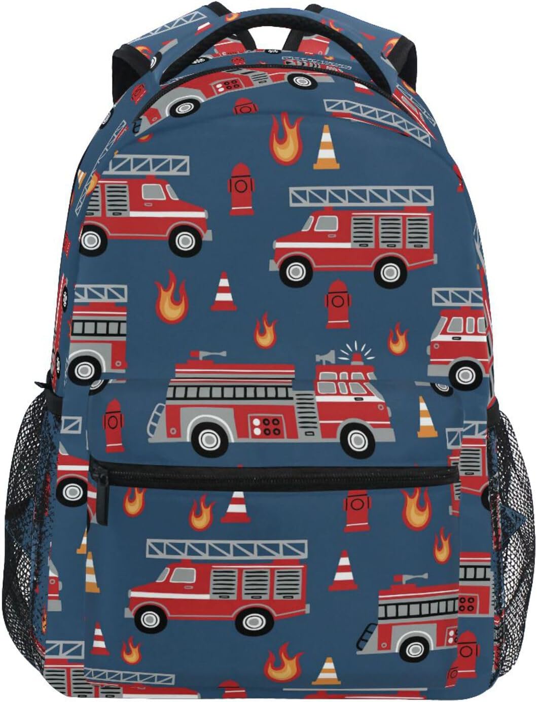 Fire Trucks Backpacks for School and Travel - Stylish Daypack