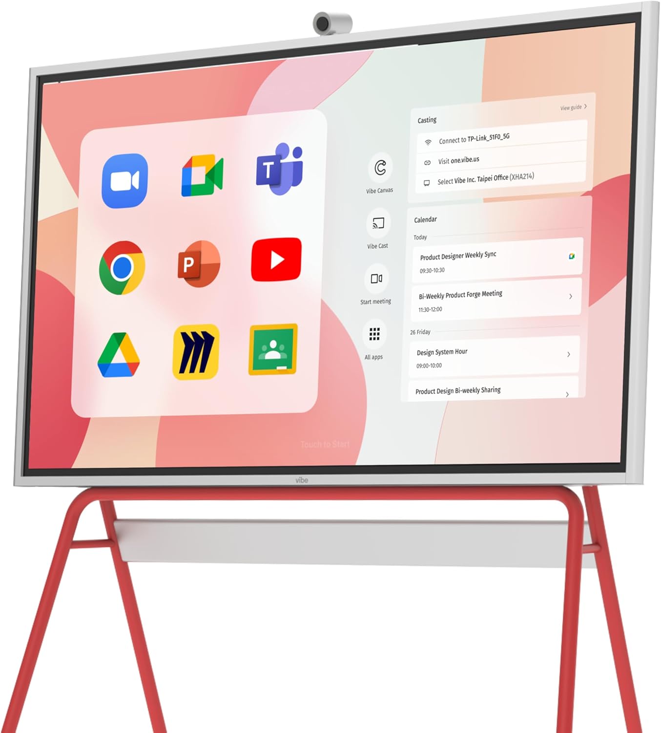 Vibe S1 55 Inch 4K UHD Smart Board for Office and Classroom