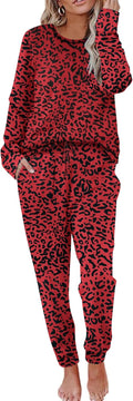 Ekouaer Pajamas Women's Long Sleeve PJ Set - Soft Two-Piece Sleepwear