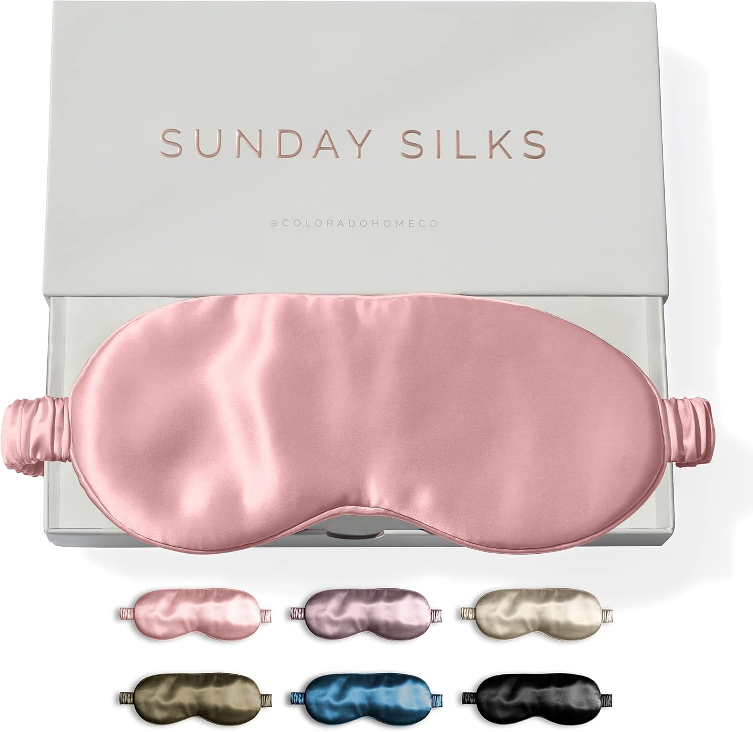 SUNDAYSILKSTM Exclusive Mulberry Silk Sleep Mask for Restful Nights