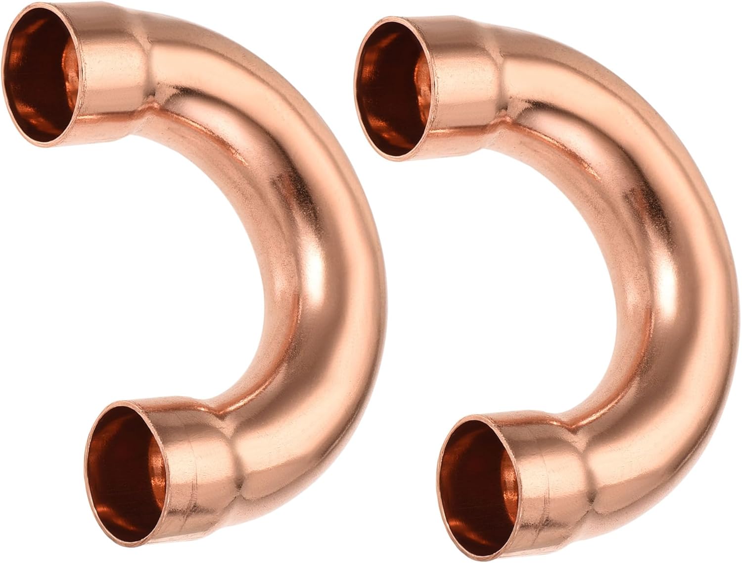 YOKIVE 2 Pcs Copper 180 Elbow Fittings, Ideal for HVAC