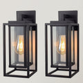14 in Outdoor Wall Light Fixtures Double Cage Lantern - Weatherproof