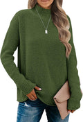 MEROKEETY Women's Turtleneck Long Sleeve Sweater for Cozy Style