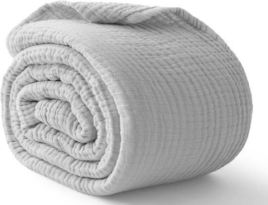 100% Cotton Muslin Blanket King Size for All Seasons Comfort