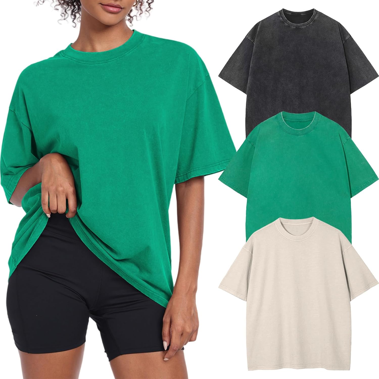 Womens Vintage Oversized T Shirts for Casual Workout Style